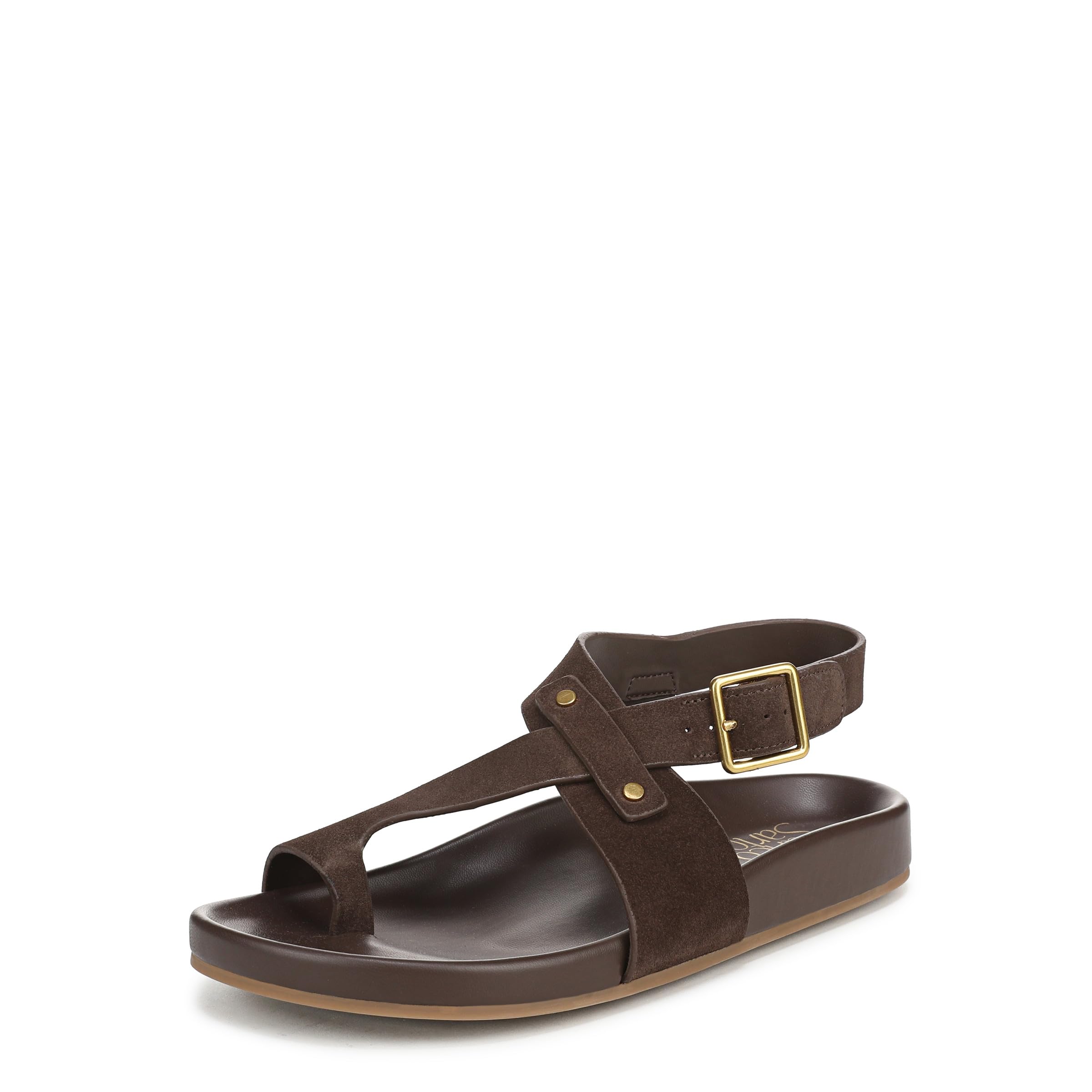 Franco Sarto Women’s Blair Sandal Umber Dark Brown Suede 12 M