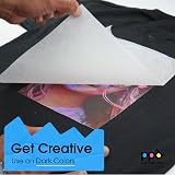 PPD Iron on Transfer Paper for Dark Fabric 20 Pack A4 Inkjet Printable view 3