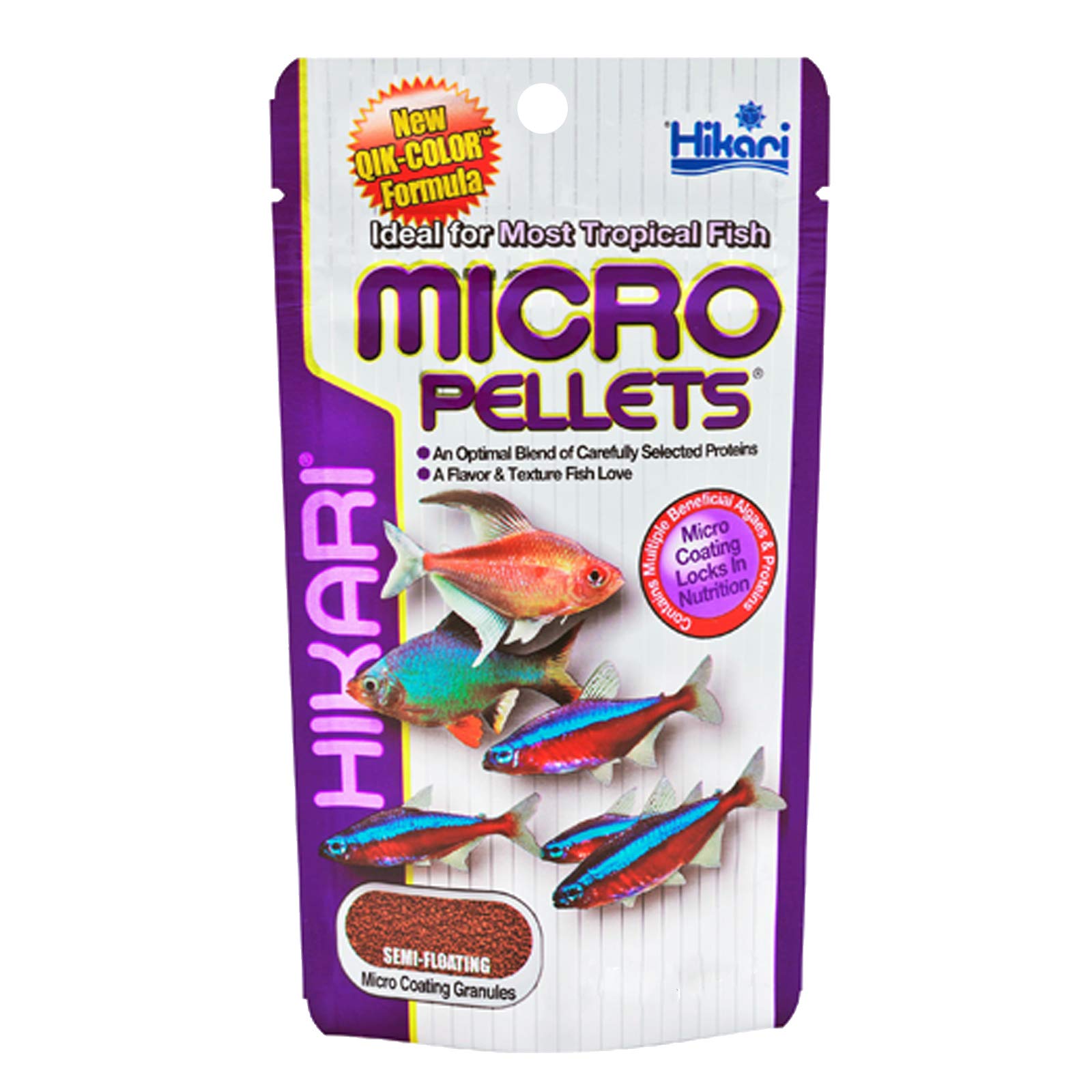 Hikari Tropical Fish Micro Pellets Nutritional Food for Smaller Mouth Fishes 80g Pack