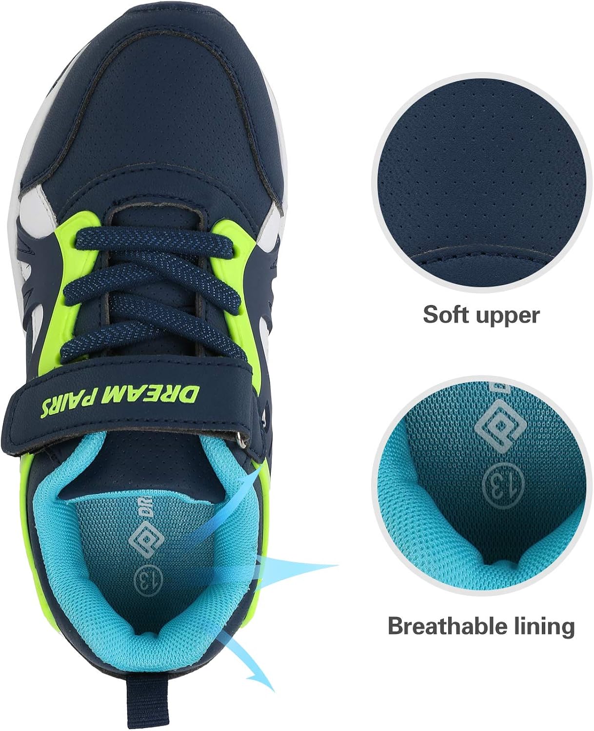  | DREAM PAIRS Boys Girls Athletic Sports Sneakers Tennis Running Shoes | Running