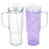 Micellwuu 2 Pack 40 Oz Snowglobe Tumbler with