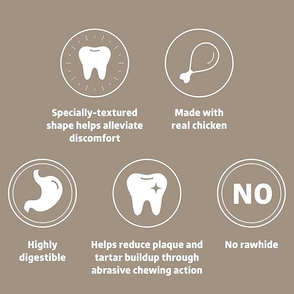 WONDER BOUND CHICKEN FLAVOR RAWHIDE-FREE PUPPY TEETHING RINGS, MADE WITH REAL CHICKEN, TASTY DENTAL HEALTH CHEWS FOR PLAQUE & TARTAR CONTROL, 6 COUNT