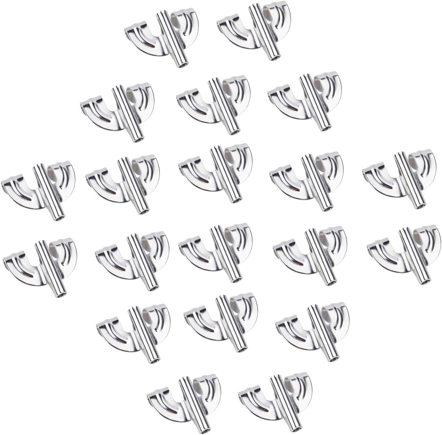 Silver Drum Claw Hook 20 Pcs Iron Bass Drum Claw Hook for Drum Set Kit Parts Accessories