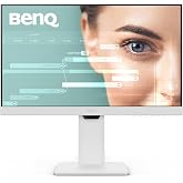 BenQ GW2486TC Office USB hub Monitor 24" 1080p | Coding Mode | IPS | Eye-Care Tech | Adaptive Brightness | Height Adjustable | White Monitor | Noice-Cancelling Mic | Daisy Chain | USB-C