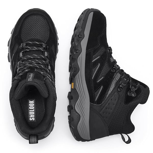 SHULOOK WOMEN’S WATERPROOF HIKING BOOTS OUTDOOR TREKKING CAMPING TRAIL HIKING BOOTS