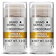 Aluminum-Free Deodorant for Men by Bravo Sierra, 2-Pack - Contains Natural Ingredients – Long Lasting Odor and Sweat Protection - Citrus & Cedarwood, 3.2 oz - Paraben-Free, Vegan & Cruelty-Free