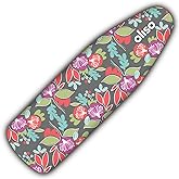 Oliso Ironing Board Cover, Durable 100% Cotton Lined with Professional Grade Felt pad - Fits Standard 54” x 15" Boards, a Wid