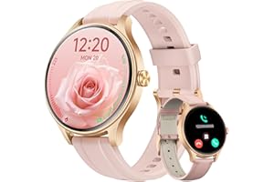 Smart Watch for Women Bluetooth Call, AMOLED Ultra-HD Screen AI Voice Smartwatch, Fitness Watch with Step/Sleep/Heart Rate Mo