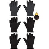 SATINIOR 3 Pairs Winter Fleece Gloves Kids Soft Warm Mitten for Boys Girls Full Fingers Outdoors Activities 5-12 Year