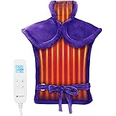 CooCoCo Heating Pad for Back Pain Relief, Electric Heat Pad for Neck and Shoulder, FSA Eligible, Fast Heating, ETL Certified, 24"x33", Light Purple