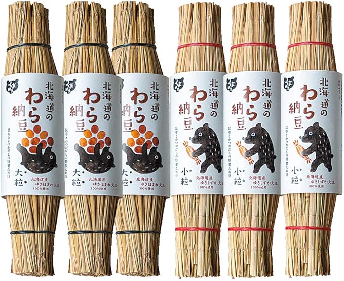 Amazon 母の日 ギフト くま納豆 北海道のわら納豆大粒３本 小粒３本セット くま納豆 納豆 通販