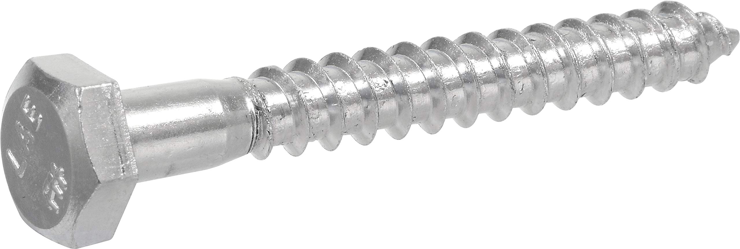 The Hillman Group 230086 Zinc Hex Lag Screw, 3/8" x 2-1/2", 50 Pieces