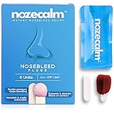 NozeCalm Nose Bleed Stopper - Nasal Plugs for Kids, Adults & Seniors, Instant-Acting Non-Stick Plugs - Disposable Zero-Chemical Bloody Nose Solution for Emergency Supplies & Travel - 6 Counts