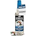 Syruvia Sugar-Free Coconut Syrup - 25.4 fl oz Premium Coffee Flavoring Syrup. 0 Calories, Kosher, and Gluten-Free. Ideal for Drinks, Sodas, Shakes, Desserts, and More.