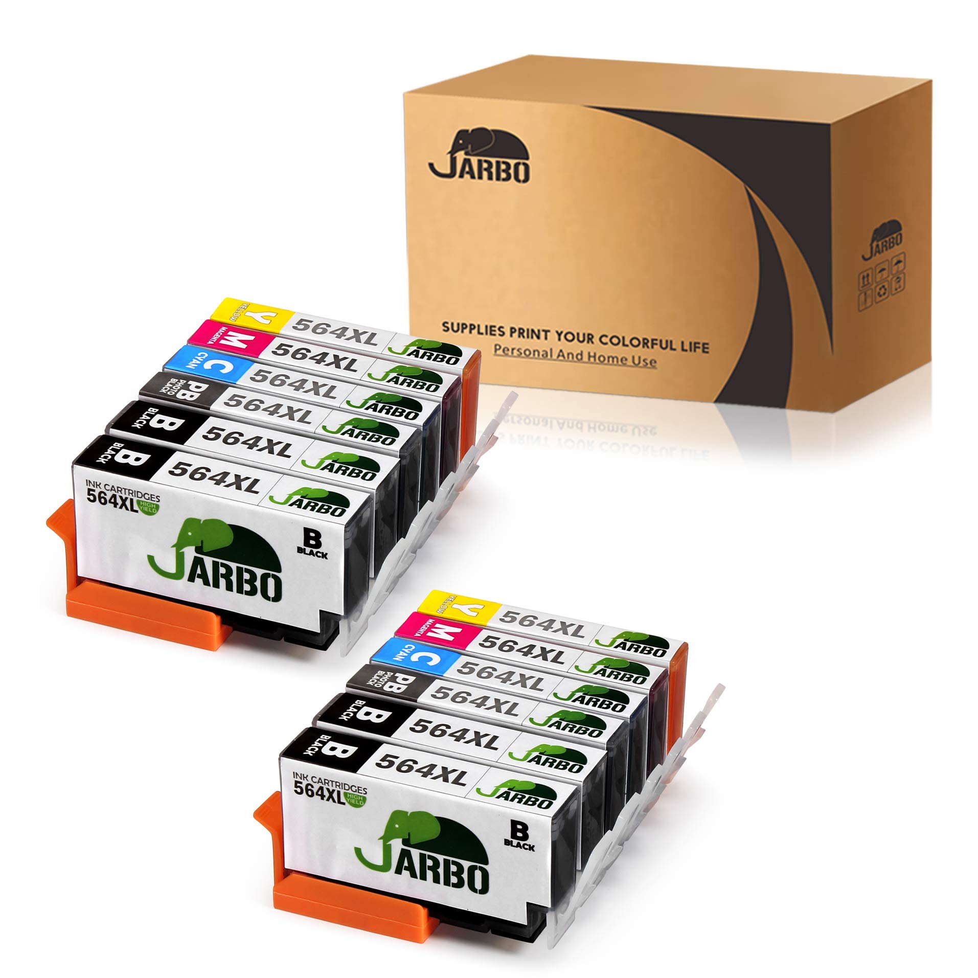 JARBO 5 Color Compatible Replacement for HP 564XL Ink Cartridge 2 Sets+2 Black 753940471835 | eBay