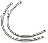 Xcel Home WRAS 500mm M10 to 1/2 Inch Flexible Pipe Tap Connector Stainless view 2