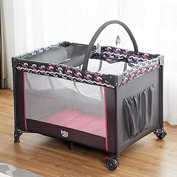 playpen with changing station