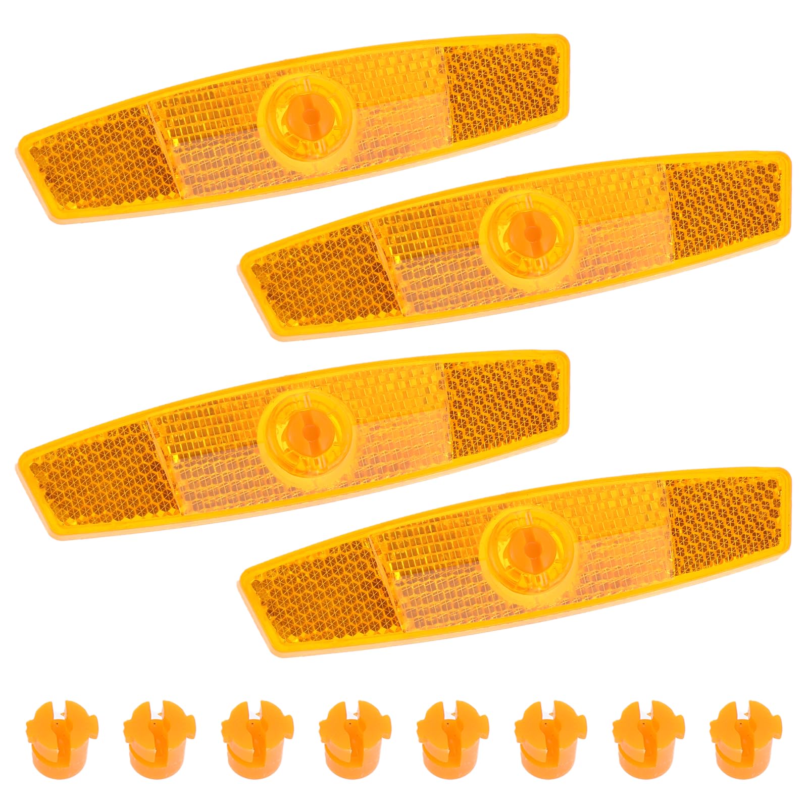 Photo 1 of 4 PCS Bicycle Wheel Spoke Reflectors Accessories, Bike Front and Rear Reflectors Mountain Bike Safety Warning Reflectors for Night Cycling, Handlebar, Seatpost Bike Front and Rear Reflectors