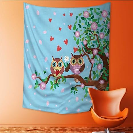 Amazon Co Jp アナライザ A ハウク 壁タペストリー ベクター イラストの葉 ヤシの木の部屋 寮 アクセサリー 壁掛けタペストリー 長さ24 X 幅36インチ 24l X 36w Inches Gts W 0730 141k61xg92 ホーム キッチン