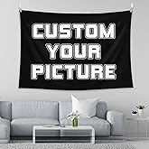BLINGPAINTING Custom Tapestry: Upload Images, Create Your Own Personalized Backdrop for Living Room, Bedroom, Dorm or Home Decor (30" W x 30" L)