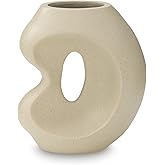 Signature Design by Ashley Odion Casual Vase with Abstract Design, Beige