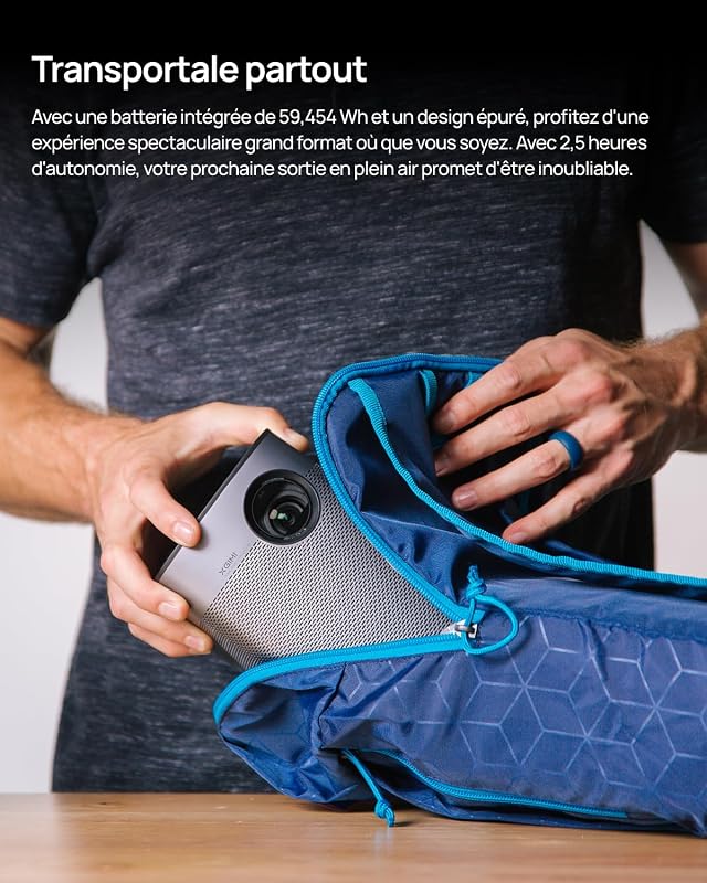 Halo+ GTV Videoprojecteur Portable 1080p