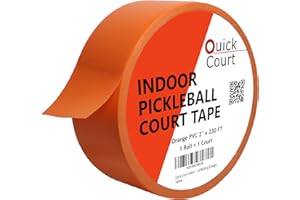 Quick Court Indoor Pickleball Court Tape, The Complete Pickleball Court Marking Kit - 2'' x 230FT, Pickleball Court Marking T