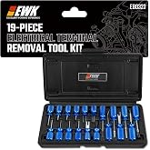 EWK 19-Piece Electrical Terminal Removal Tool Kit, Depinning Tool Set for Automotive Electrical Connectors &amp; Wire Terminals