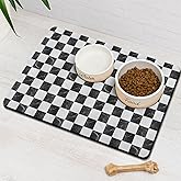 Dog Food & Water Mat, Pet Feeding Mats for Floor Non-Slip Waterproof, Super Absorbent Cat Bowl Easy to Clean Eco-Friendly Durable Pet Placemat