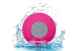 SoundBot SB510 Bluetooth Wireless Shower Speaker (Pink)