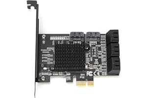 PCI E to SATA3.0 Expansion Card, 8 Port SATA3.0 Controller, Supports AHCI1.0, Native Command Queue, Hot Plug, Fit for 7 8 XP 
