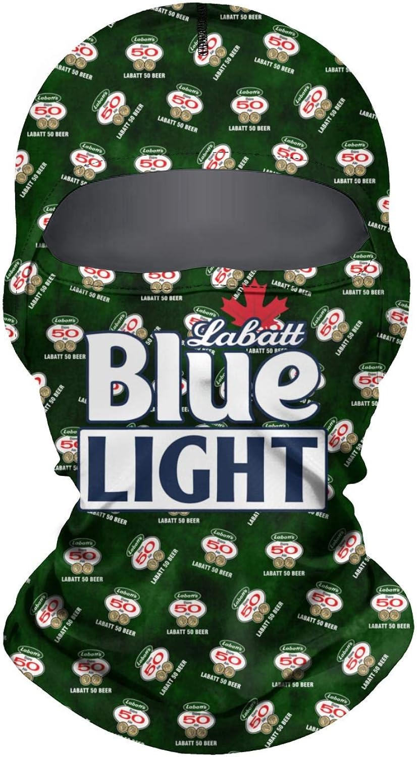 Mens Womens Hiking Breathable Labatt Blue Logo Sun Hood Tactical UV Protection Bandana At 