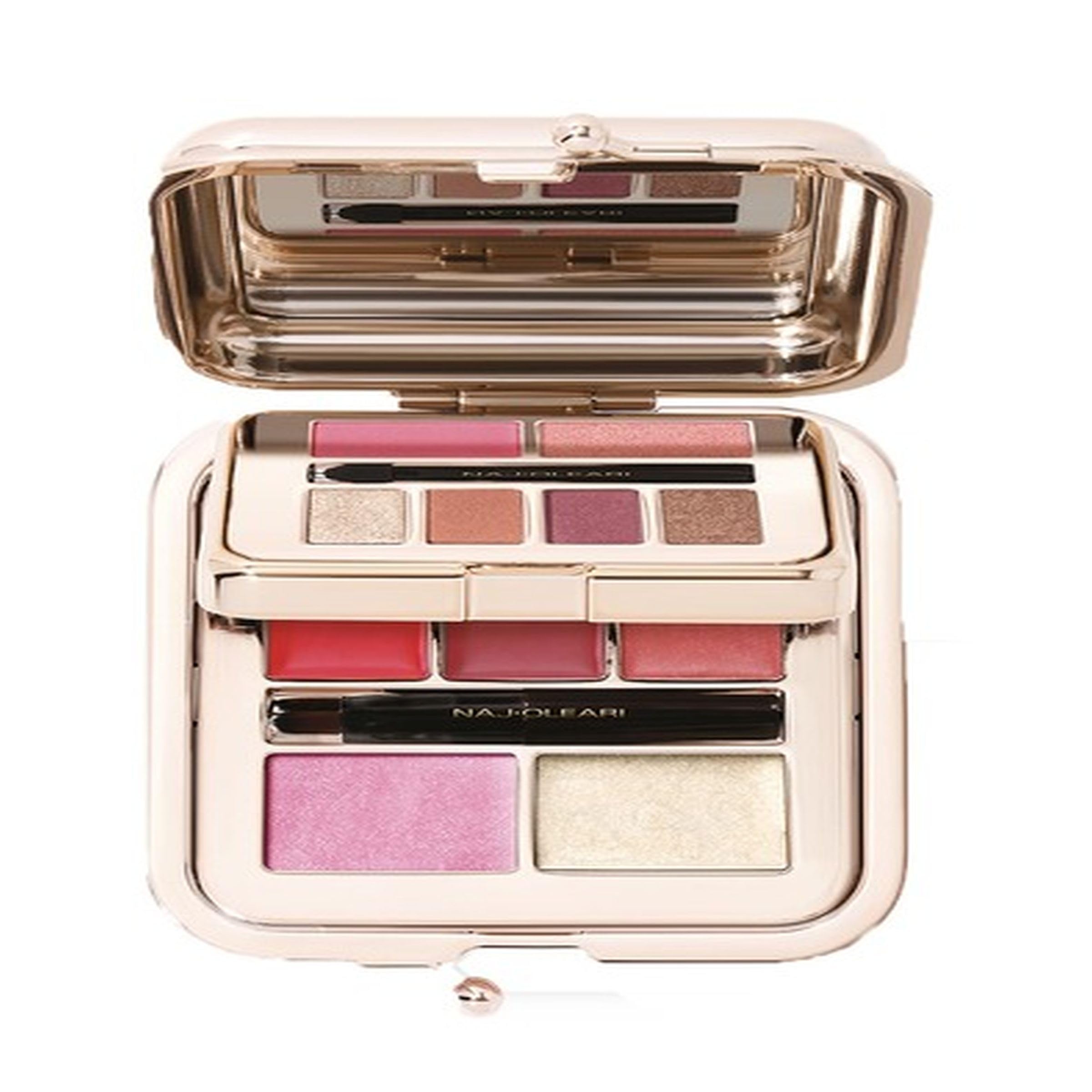 Naj Oleari Il Coin Purse Aqua Green Make-up Palette for Face, Eyes and Lips