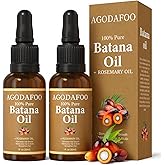 Batana Oil for Hair Growth, 2Pcs 100% Natural Batana Oil for Reduce Hair Loss & Repair Damaged Hair & Scalp, Rosemary Oils for Nourishes & Thicker Hair, Hair Growth Oil for Men & Women, 2 * 1 Fl Oz