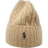 POLO RALPH LAUREN Men's Classic Cable Cuff Hat, Tan