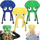 Kasyat 3 Pcs Octopus Squid Hats Silly Hats for Adult - Funny Ocean Christmas Hat, Ugly Sweater Party for Ocean Theme, Animal Cap Crazy and Creative Hat for Photo Booth & Masquerade Cosplay Prop