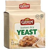 Gefen Instant Natural Dry Yeast, 1 LB Bag, Great for Breads &amp; Challah, Certified Kosher