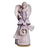 Enesco 4014325 Foundations Grandmother Angel Stone Resin Figurine, 7.5"