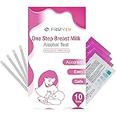 FIRSTVIEW Alcohol Test Strips for Breastmilk,Detects Alcohol in 2 Mintues, High Sensitivity to 0.02%(20mg/dL, Simple Breastmi