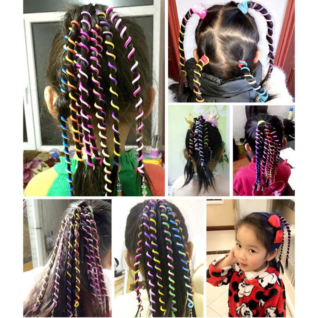 Llguz Creative 6pcs Kids Curler Hair Braid Children Braid Hair Accessories Little Girl Decor Hair Accesories Curly Hair Tools
