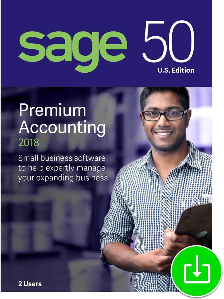 Sage 50 Premium Accounting 2018 U.S. 2-User [Download]