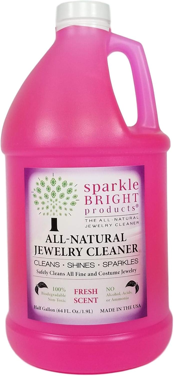 Sparkle Bright Products AllNatural Jewlery Cleaner Liquid Jewelry