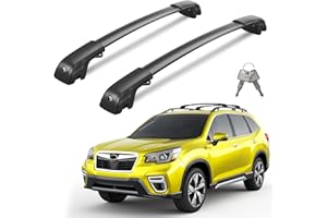 Wonderdriver 330lbs Lockable Roof Rack Cross Bars Compatible with Subaru Forester 2014-2025 with Raised Side Rails (Not for Wilderness), Heavy Duty Aluminum Roof Rails Crossbars Rooftop Luggage