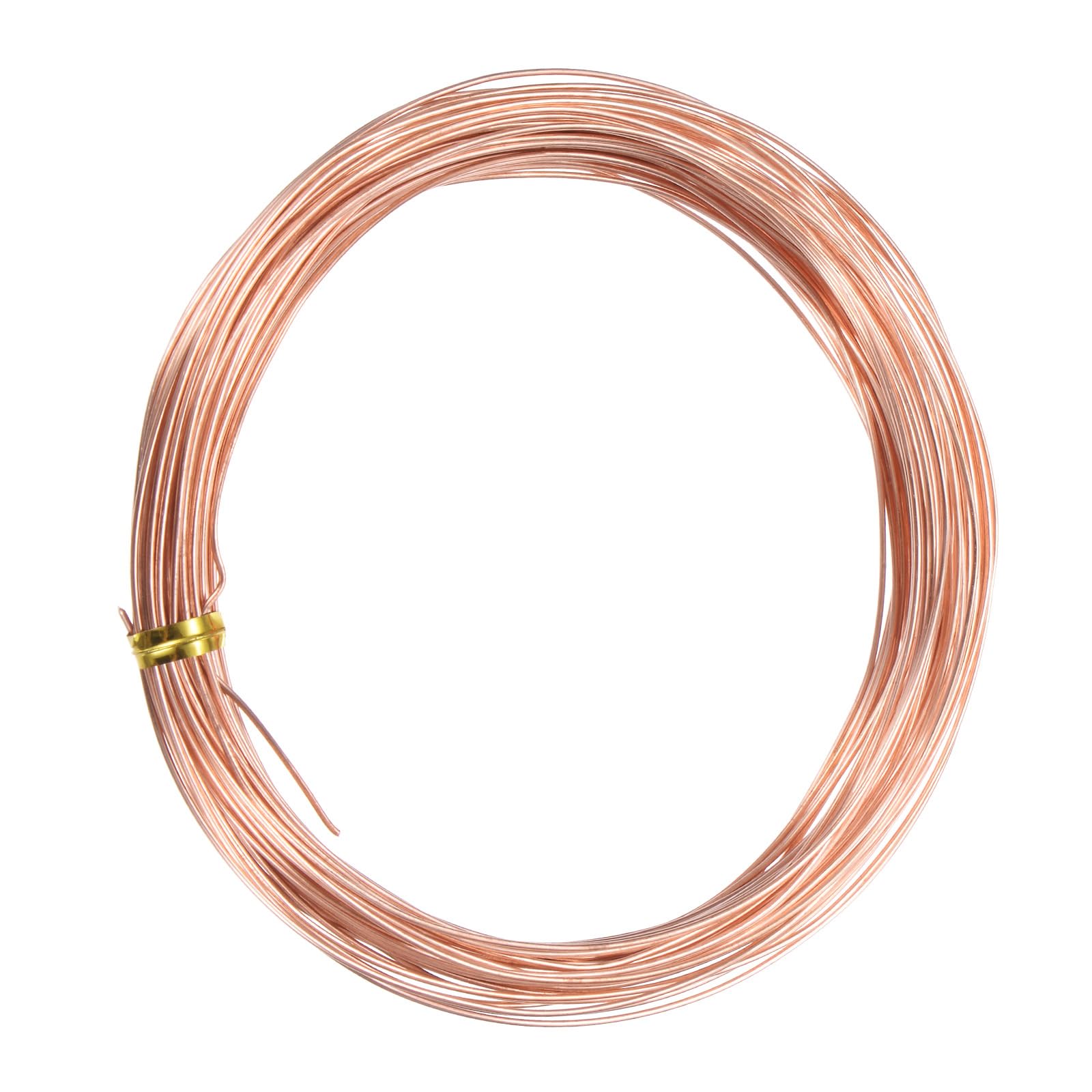 M METERXITY 99.9% Soft Copper Wire, 20 Gauge 49FT Pure Copper Wire for DIY Crafting/Jewelry Making/Gardening Plant/Beading, Craft Wire [0.8mm, 15M]