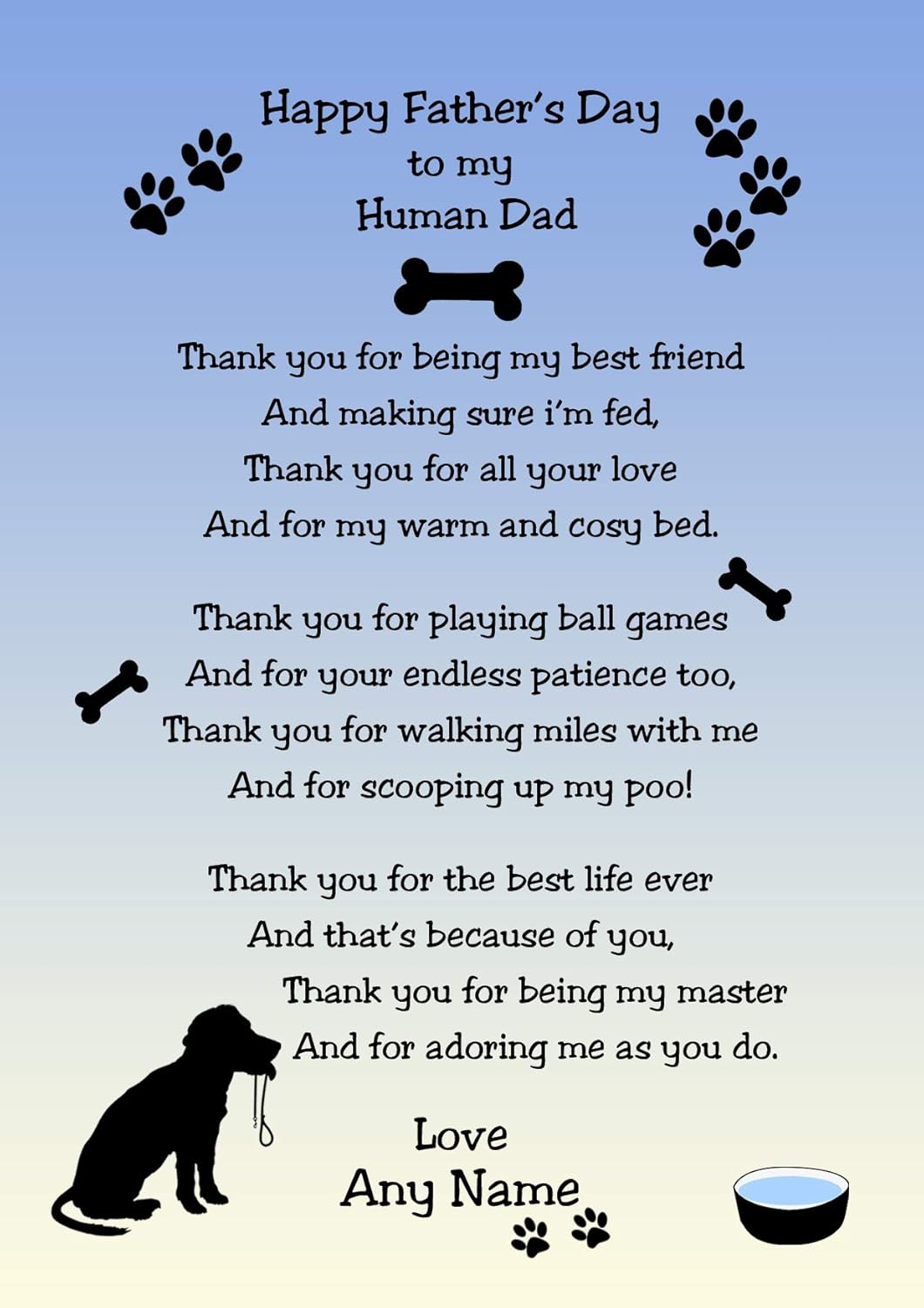 happy fathers day with dogs