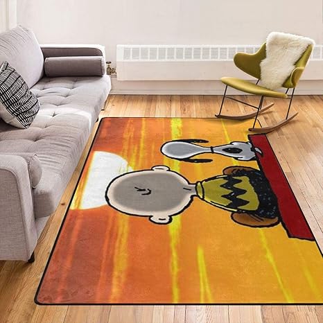 Amazon Peanuts スヌーピー ラグマット ラグカーペット ジョイントマット カーペット ラグ ズレないマット チェアマット ズレない 防音 ペット用 パンチカーペット 床保護マット 防ダニ 抗菌 防臭 洗える ふわふわ肌触り 人気 犬猫 子供 ペット 高齢者の滑り止め対策