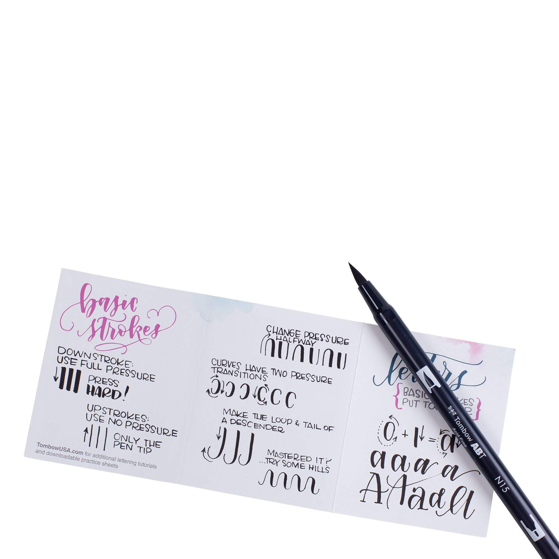 Tombow 56190 Beginner Lettering Set. Includes Essential Tools to Start Hand Lettering