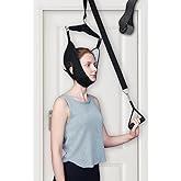 Cervical Neck Traction Device Over the Door - Hanging Neck Stretcher for Cervical Spine Decompression and Pain Relief - Home Use Neck Sling to Relieve Tension &amp; Stiffness