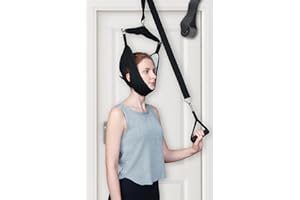 Cervical Neck Traction Device Over The Door - Hanging Neck Stretcher for Cervical Spine Decompression and Pain Relief - Home 