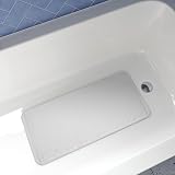 Croydex Rubagrip Bath Mat Non Slip Natural Rubber White Long Design view 7